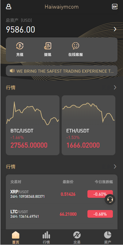 新版多语言海外微盘系统/微交易/虚拟币时间盘/伪交易所 - 琪琪源码网-琪琪源码网