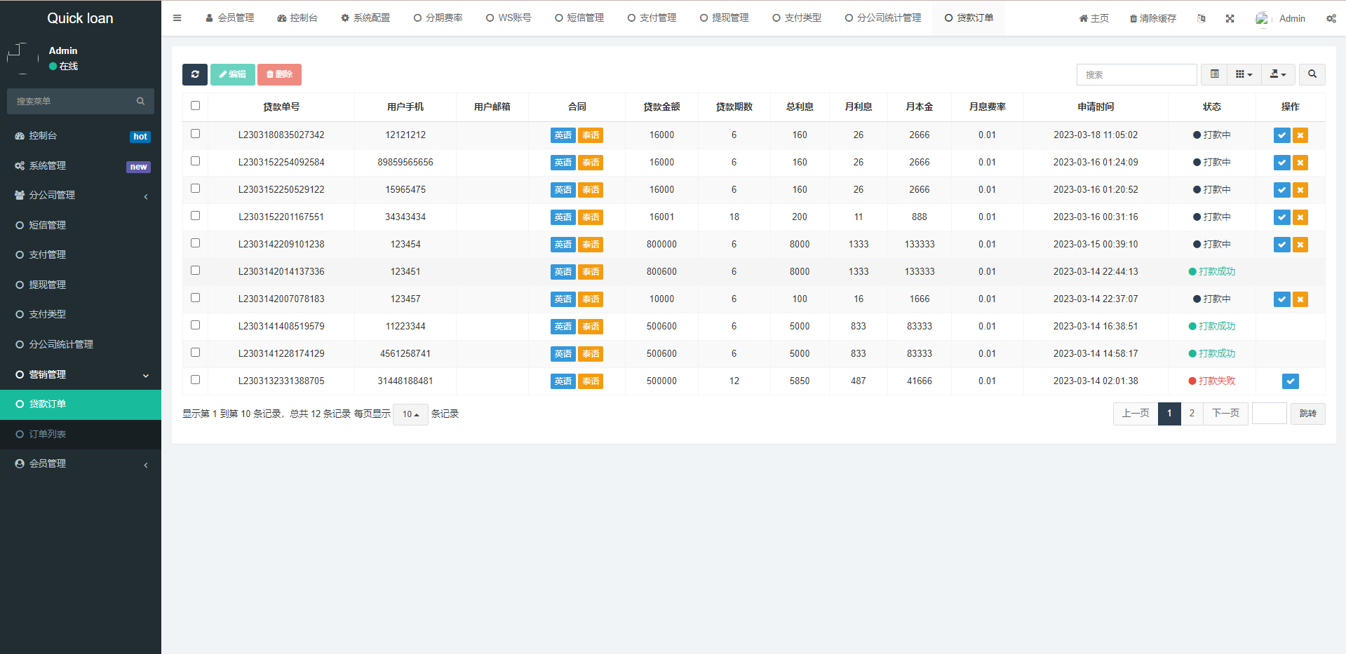 图片[17]-新版海外小额贷款系统/套路贷系统/海外合同贷款源码 - 琪琪源码网-琪琪源码网