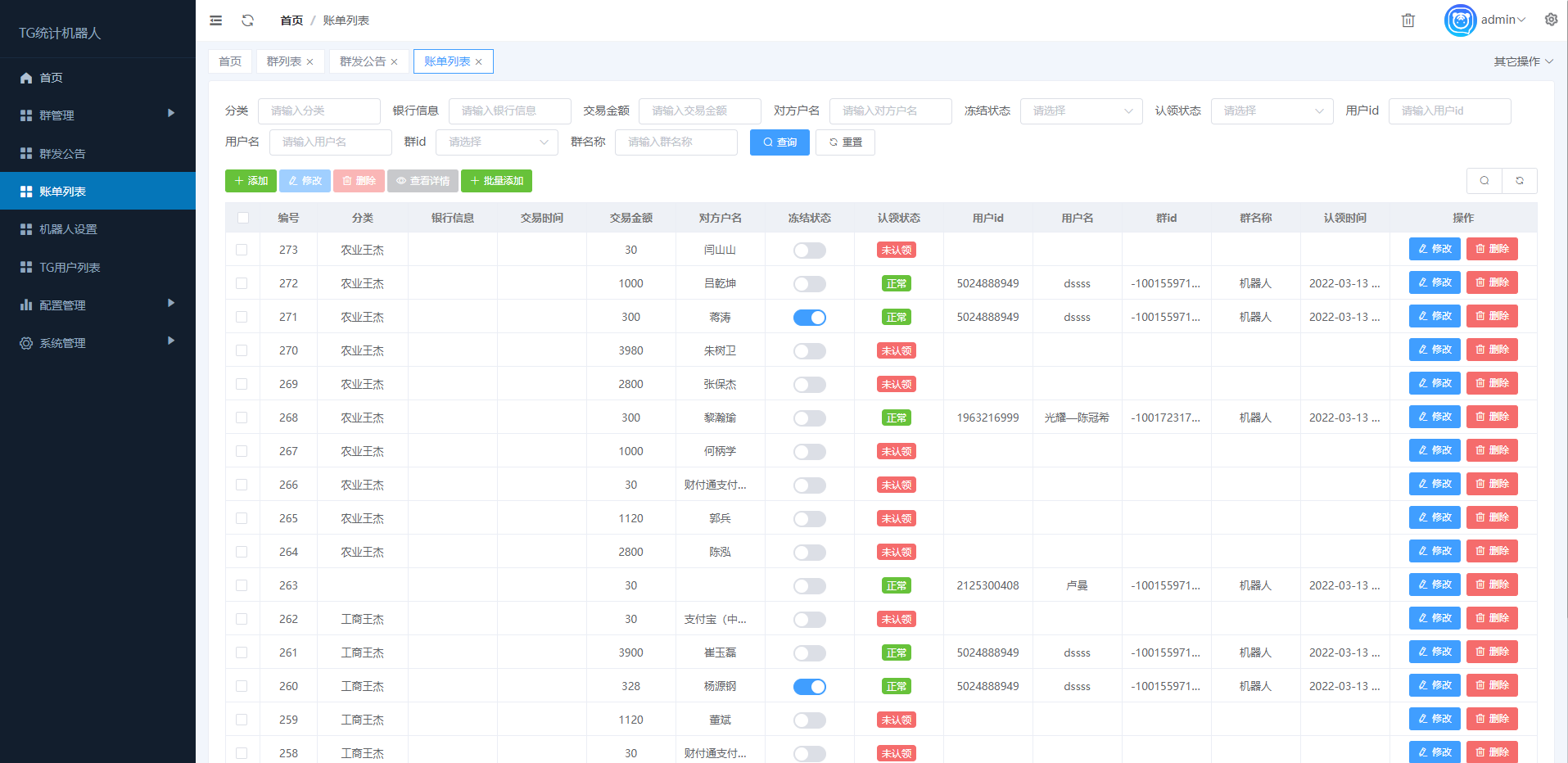 图片[3]-新版TG统计机器人/Telegram记账机器人/自动记账 - 琪琪源码网-琪琪源码网