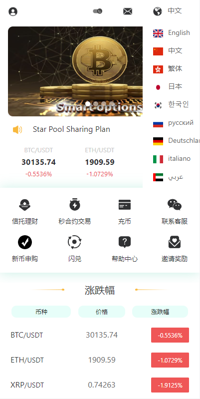 图片[2]-多语言交易所系统/秒合约交易/理财认购矿机闪兑贷款 - 琪琪源码网-琪琪源码网