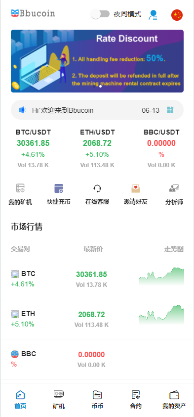 全开源Bbank多语言交易所二开平台币/矿机系统/分析师/币币合约交易 - 琪琪源码网-琪琪源码网