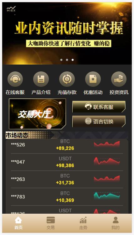 多语言伪交易所/外汇微盘系统/完美BTC/USDT交易所/前后端分离 - 琪琪源码网-琪琪源码网