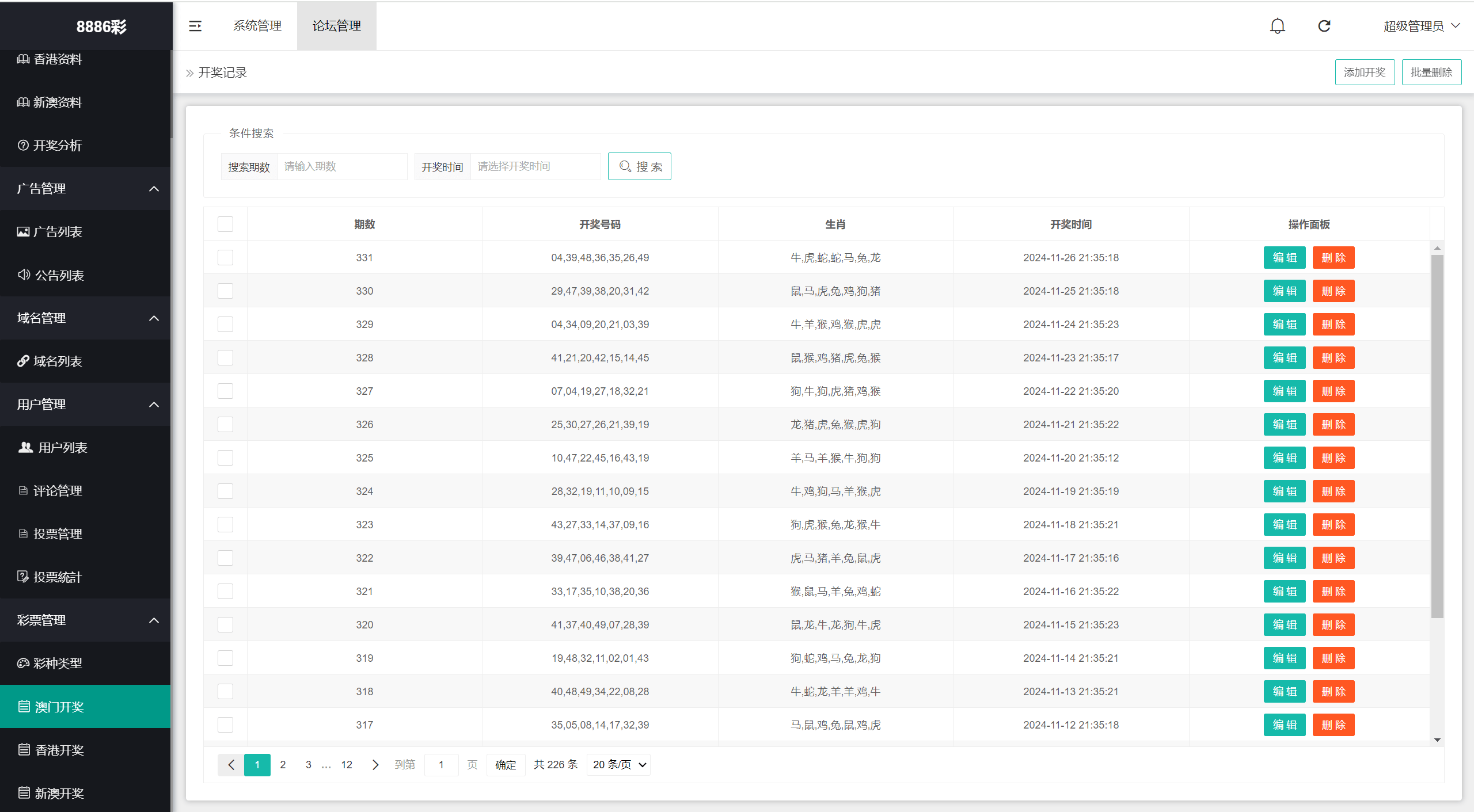 图片[20]-运营版六合彩资源图库开奖网/采集正常/论坛资料/投票评论/带留言板功能 - 琪琪源码网-琪琪源码网